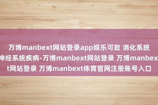 万博manbext网站登录app娱乐可致 消化系统、眼、泌尿生殖系统及神经系统疾病-万博manbext网站登录 万博manbext体育官网注册账号入口